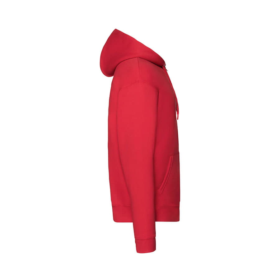 Толстовка с начесом PREMIUM HOODED SWEAT JACKET 280, красный-3