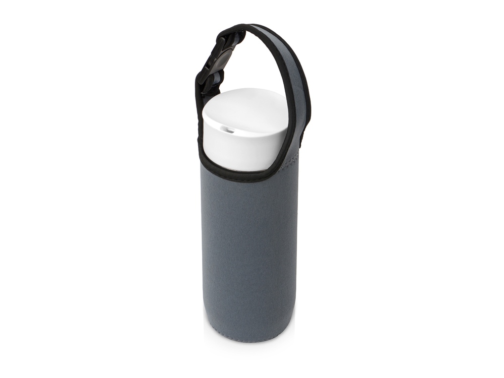 Чехол неопреновый Ferry для бутылки и термосов, серый-7