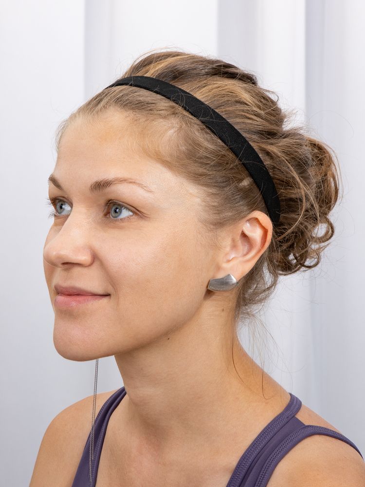 Повязка-резинка на голову Headway, черная-1