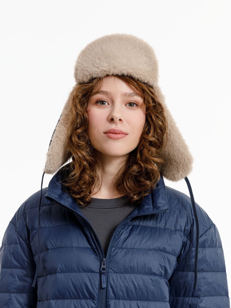 Шапка-ушанка Wasa, темно-синяя-6