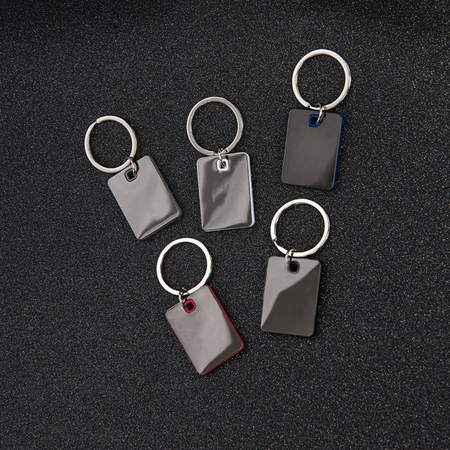 Брелок TONER TONED; 4 x 2,95 x 0,38 см; красный; металл/пластик, черный, красный-2