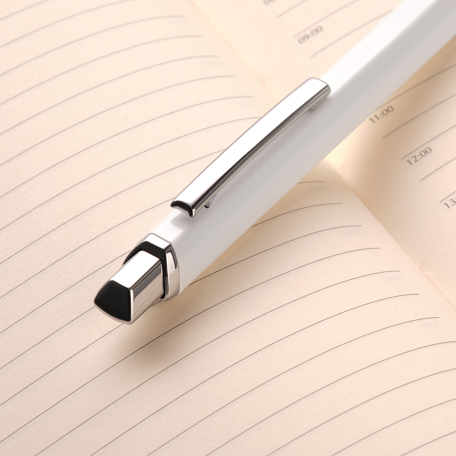 Шариковая ручка Пента (Penta), белая-3