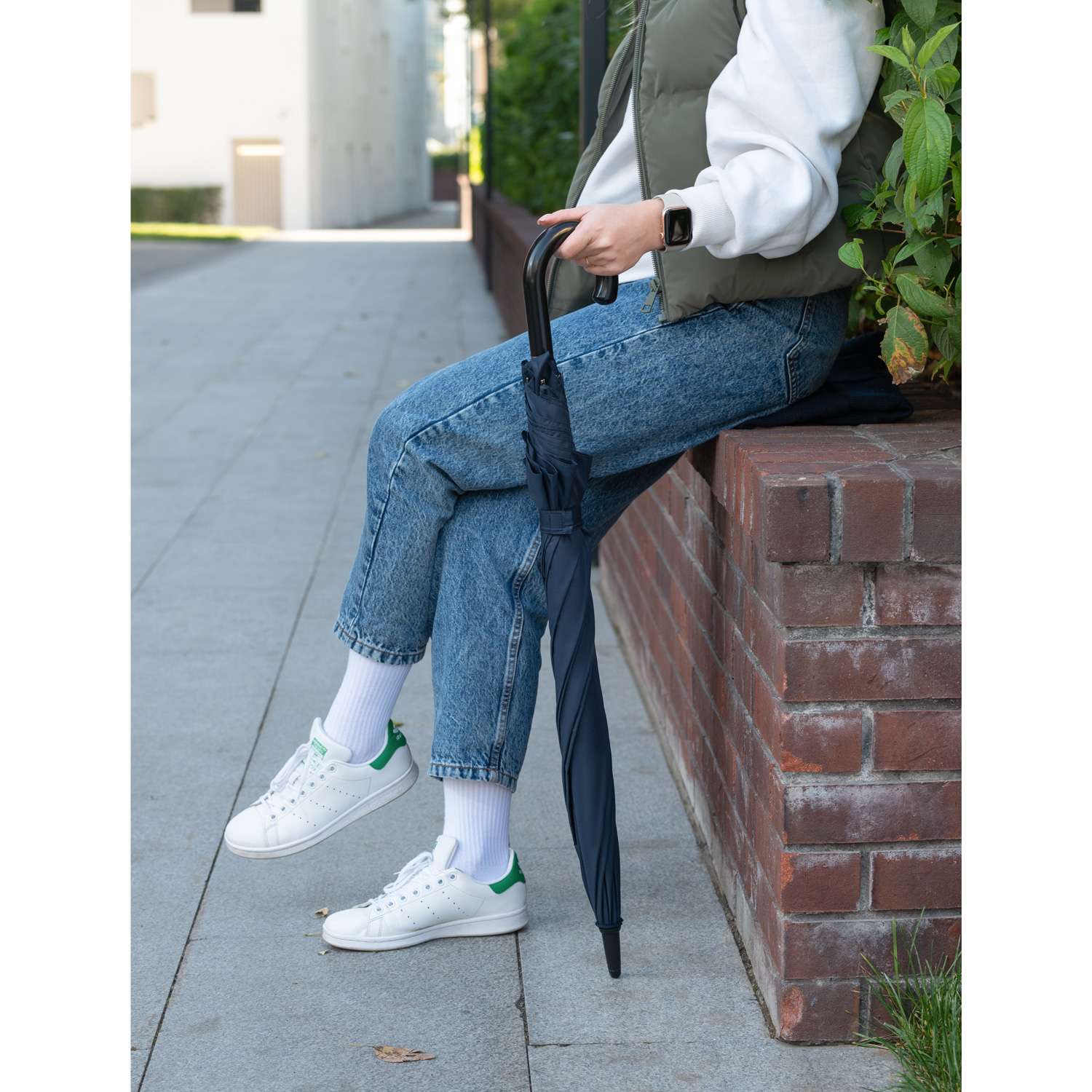 Зонт-трость Дюна (Dune), синий-8