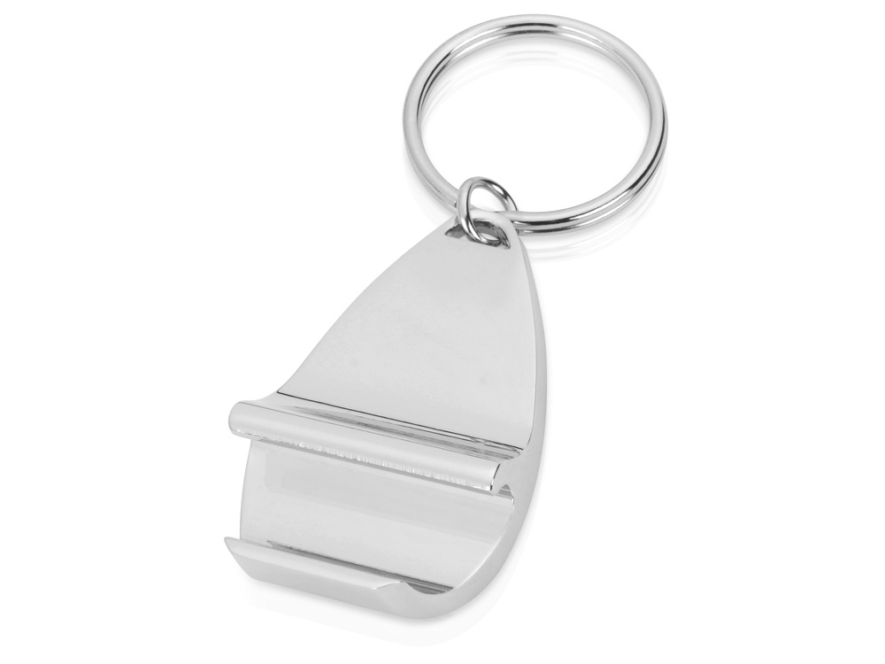 Брелок-открывалка Всегда с собой, серебристый-1