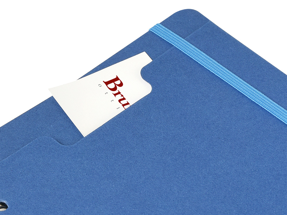 Ежедневник недатированный на гребне А5 Pragmatic, синий-2