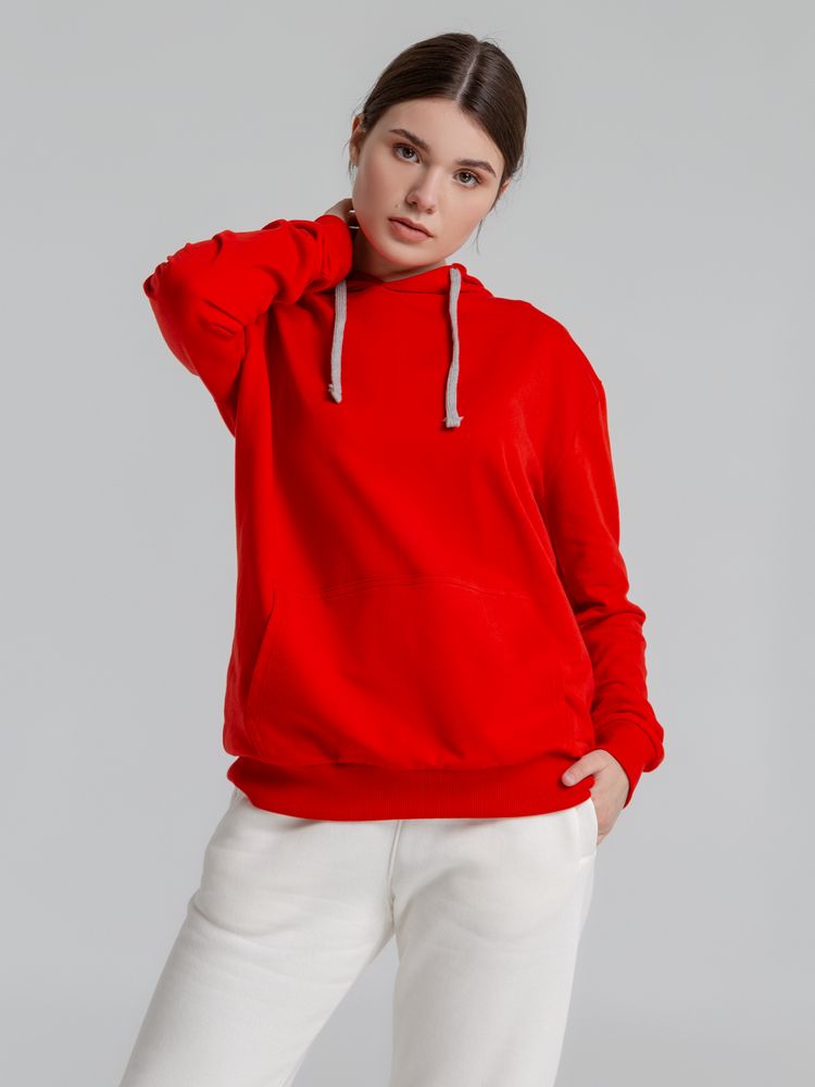 Толстовка с капюшоном Unit Kirenga, красная-3