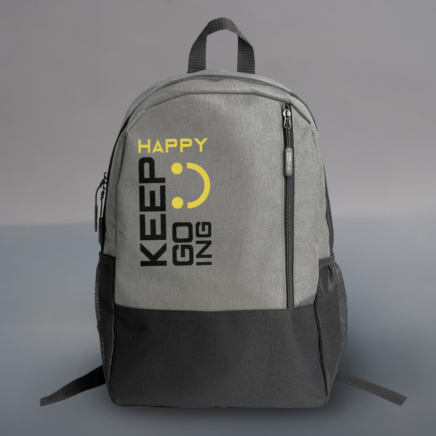 Рюкзак водостойкий "PULL", серый/чёрный, 45 x 28 x 11 см, 100% полиэстер 300D+600D, серый, черный-7