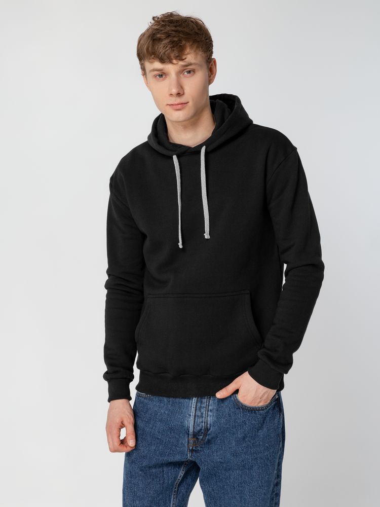 Толстовка с капюшоном Unit Kirenga Heavy, черная-3