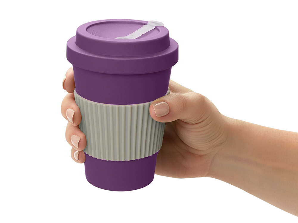 Термокружка Muffin из натуральных волокон, фиолетовый-5