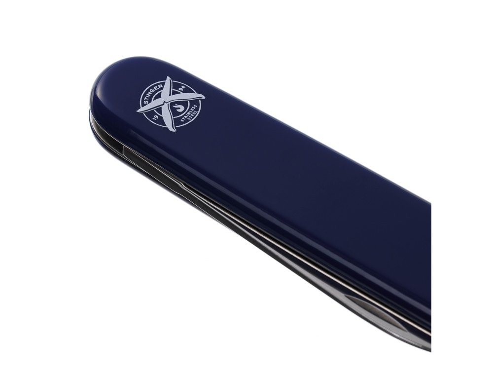 Нож перочинный Stinger, 90 мм, 2 функции, материал рукояти: АБС-пластик (синий)-7