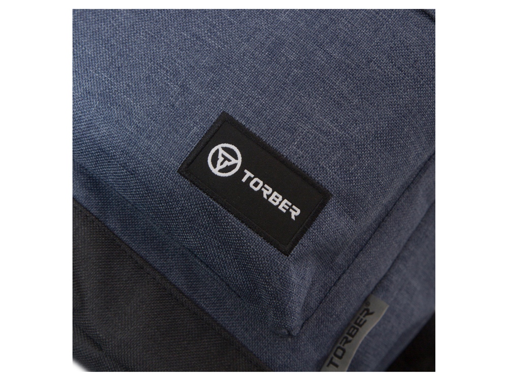 Рюкзак TORBER ГРАФФИТИ, синий, полиэстер меланж, 46 х 29 x 18 см-7