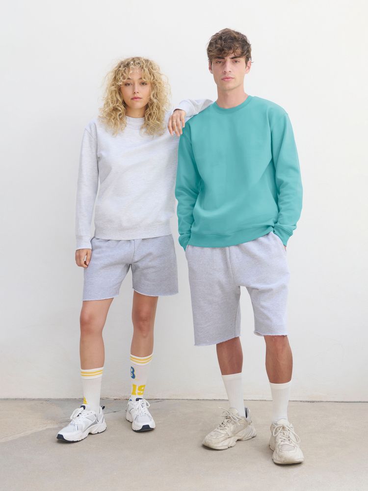 Свитшот унисекс Columbia, светло-серый меланж-2