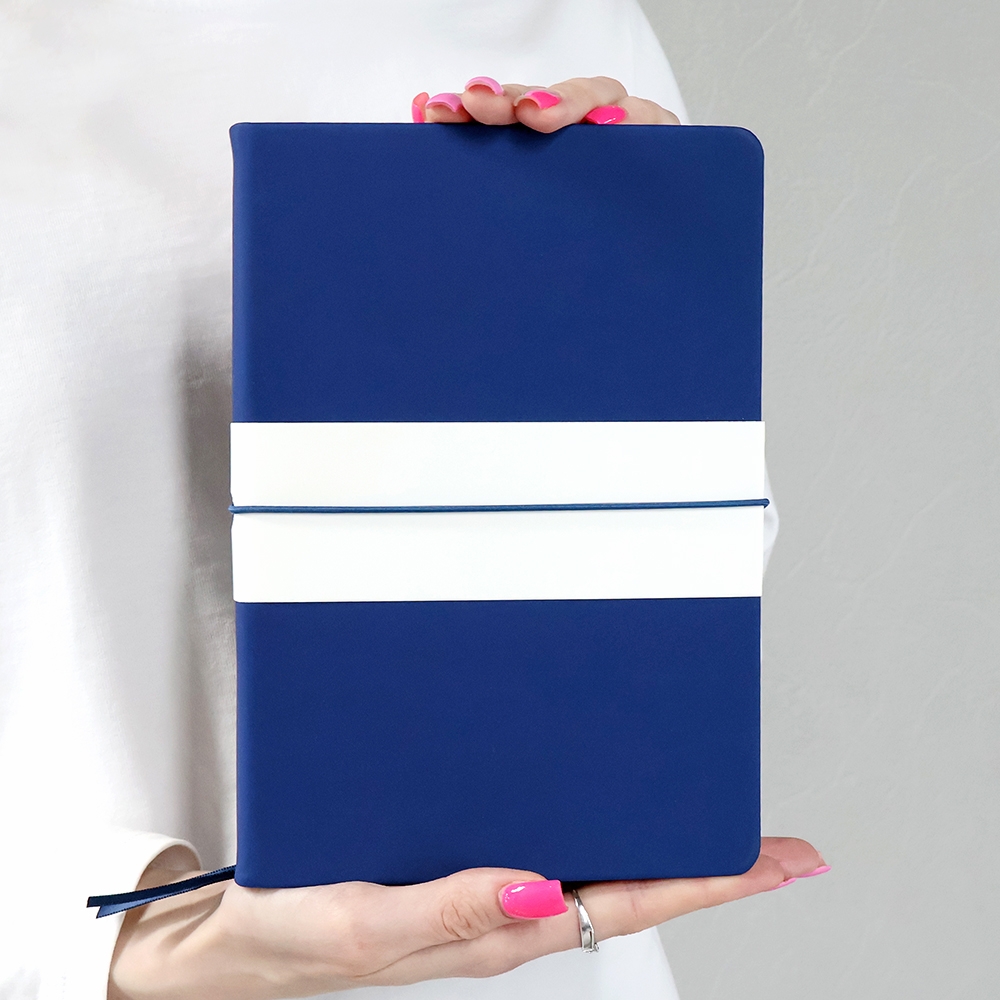 Блокнот A5 Veles в твёрдом переплёте, Синий океан-3