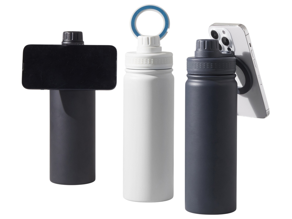 Вакуумная термобутылка с magsafe-держателем INSIDER, 600 мл, синий-14