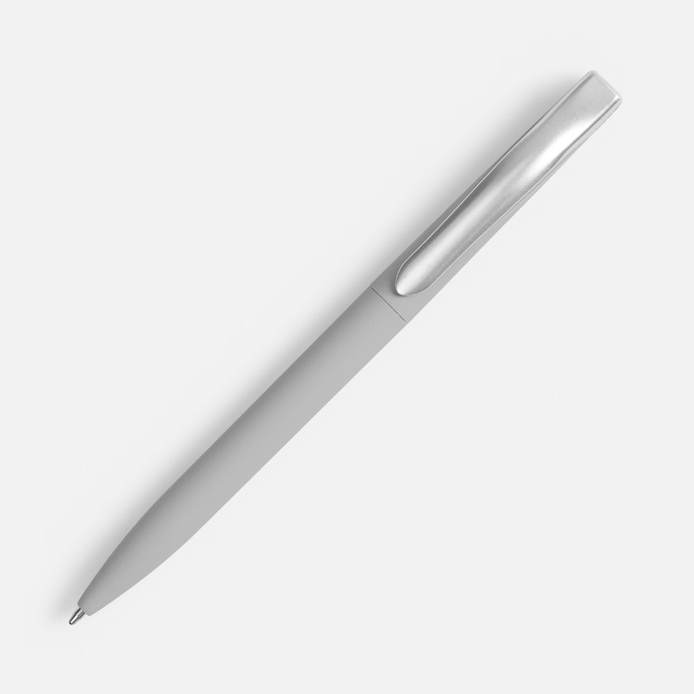 Ручка шариковая Pin Soft Touch, серая-1