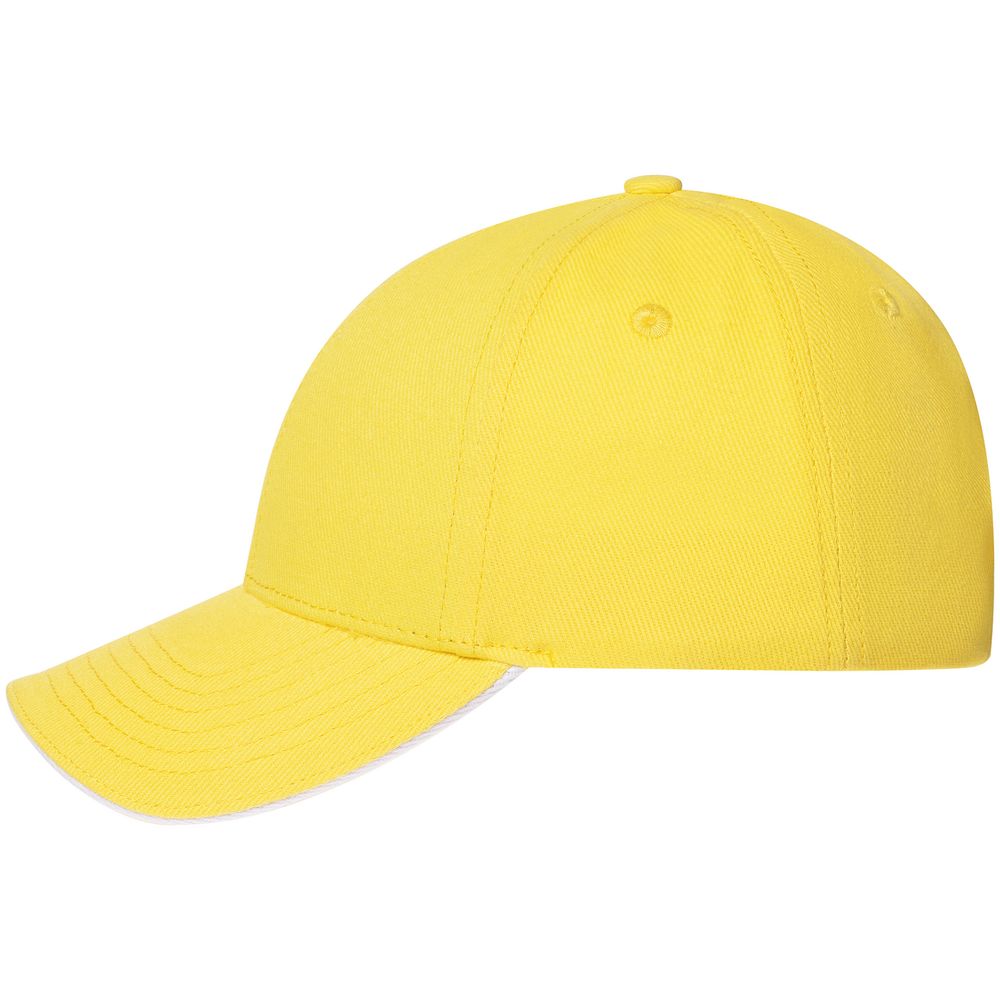 Бейсболка Spiker, желтая с белым-1