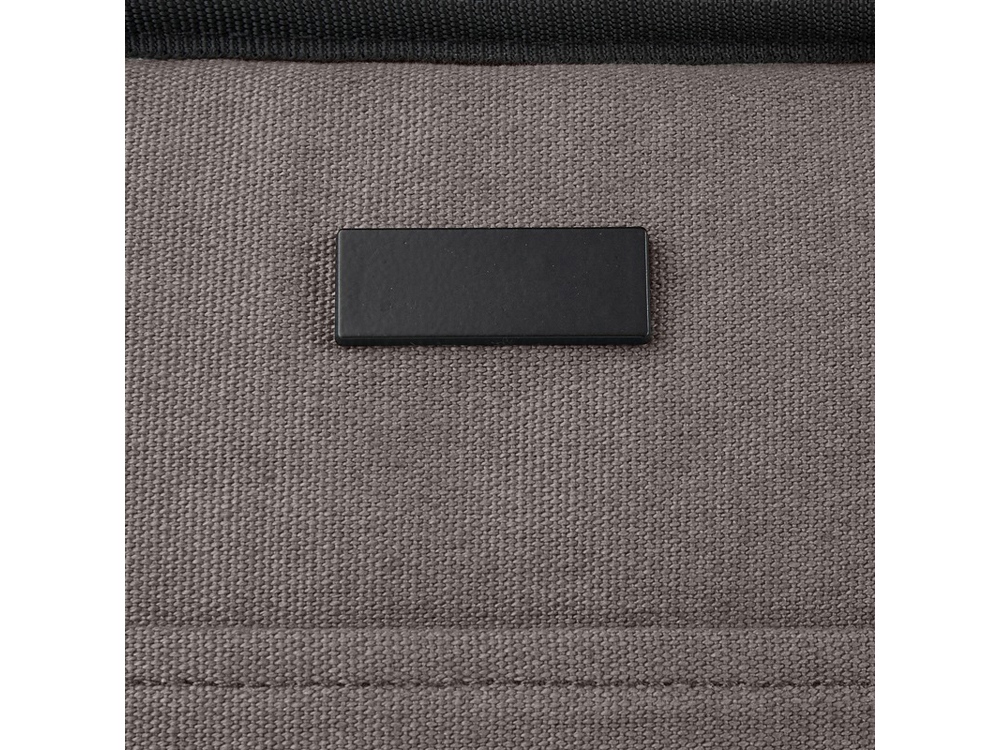 Пищевая сумка-холодильник Joey из брезента, переработанного по стандарту GRS, объемом 6 л на 9 банок, серый-4