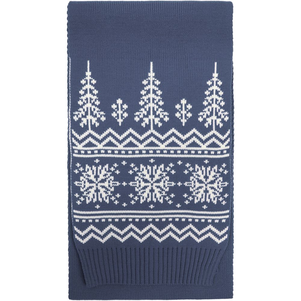 Шарф Elnik, серый с молочно-белым-1