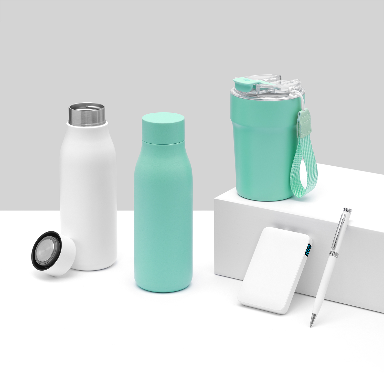 Термобутылка вакуумная герметичная Севилла, белая-13