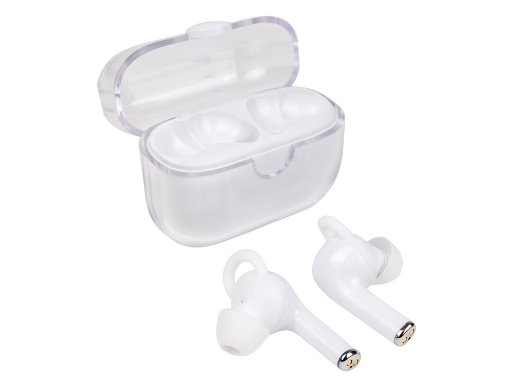 Наушники беспроводные TWS Clarity с шумоподавлением ENC, белый-3