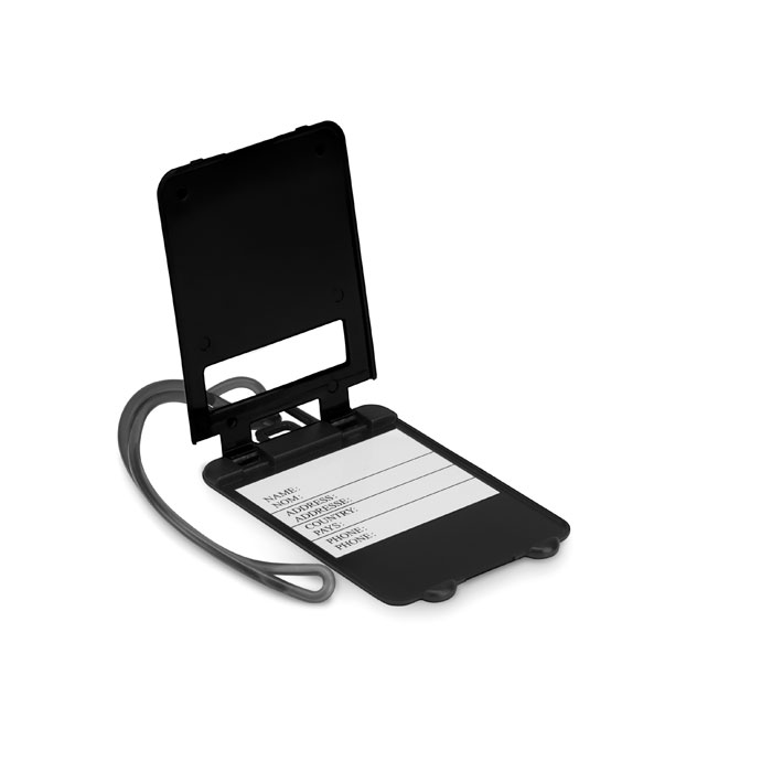 Бирка багажная, черный-1