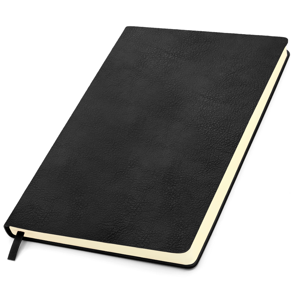 Ежедневник A5 недатированный Franco в мягком переплёте, Черный-1