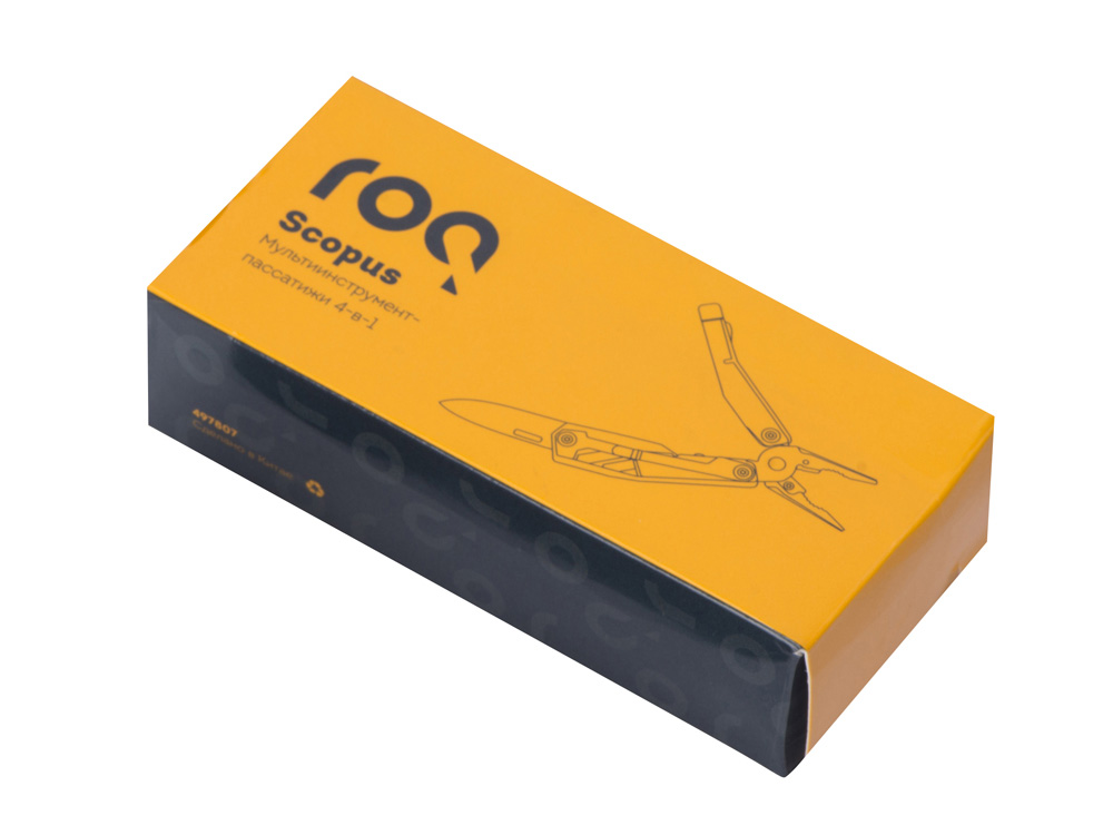 Мультитул-пассатижи Scopus 4-в-1 с двумя битами, черный-6