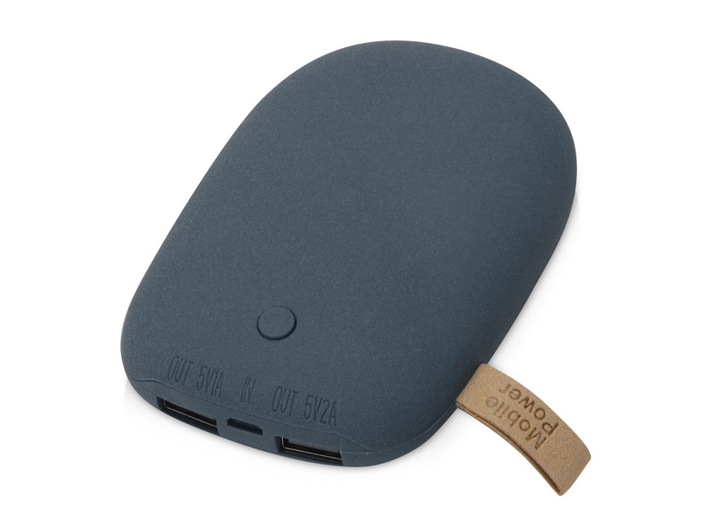 Внешний аккумулятор в форме камня Stone, 7800 mAh, темно-серый-0