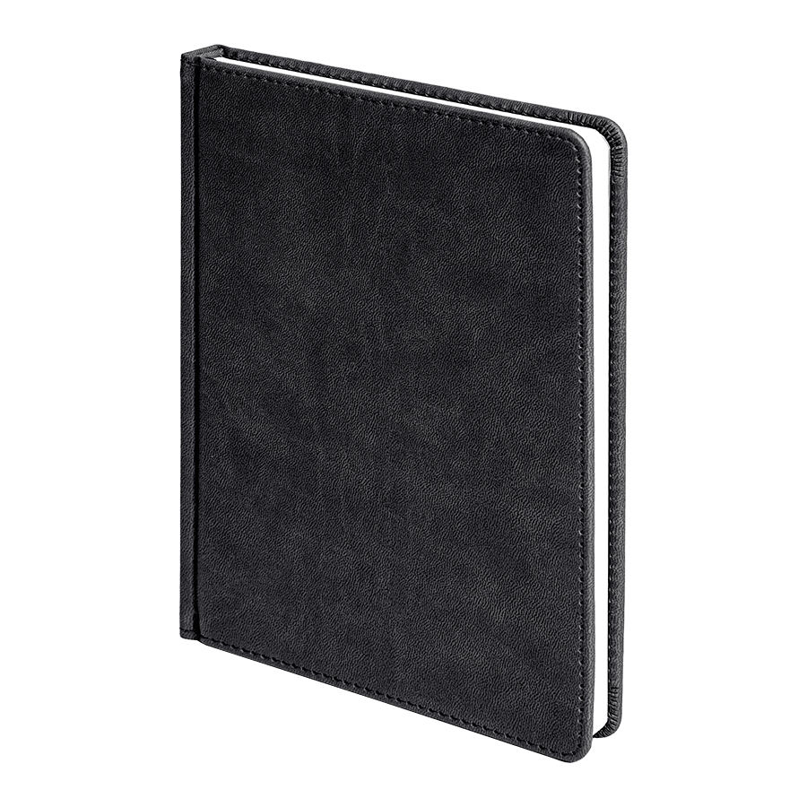 Ежедневник недатированный Bliss,  формат А5, в линейку, черный-0