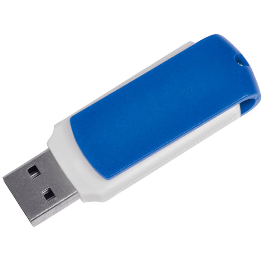 USB flash-карта "Easy" (8Гб), белый, синий-1
