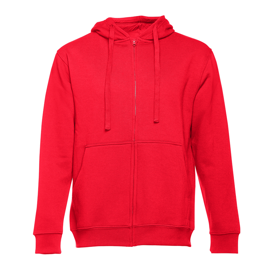 Толстовка мужская с капюшоном на молнии AMSTERDAM 320 , красный-0