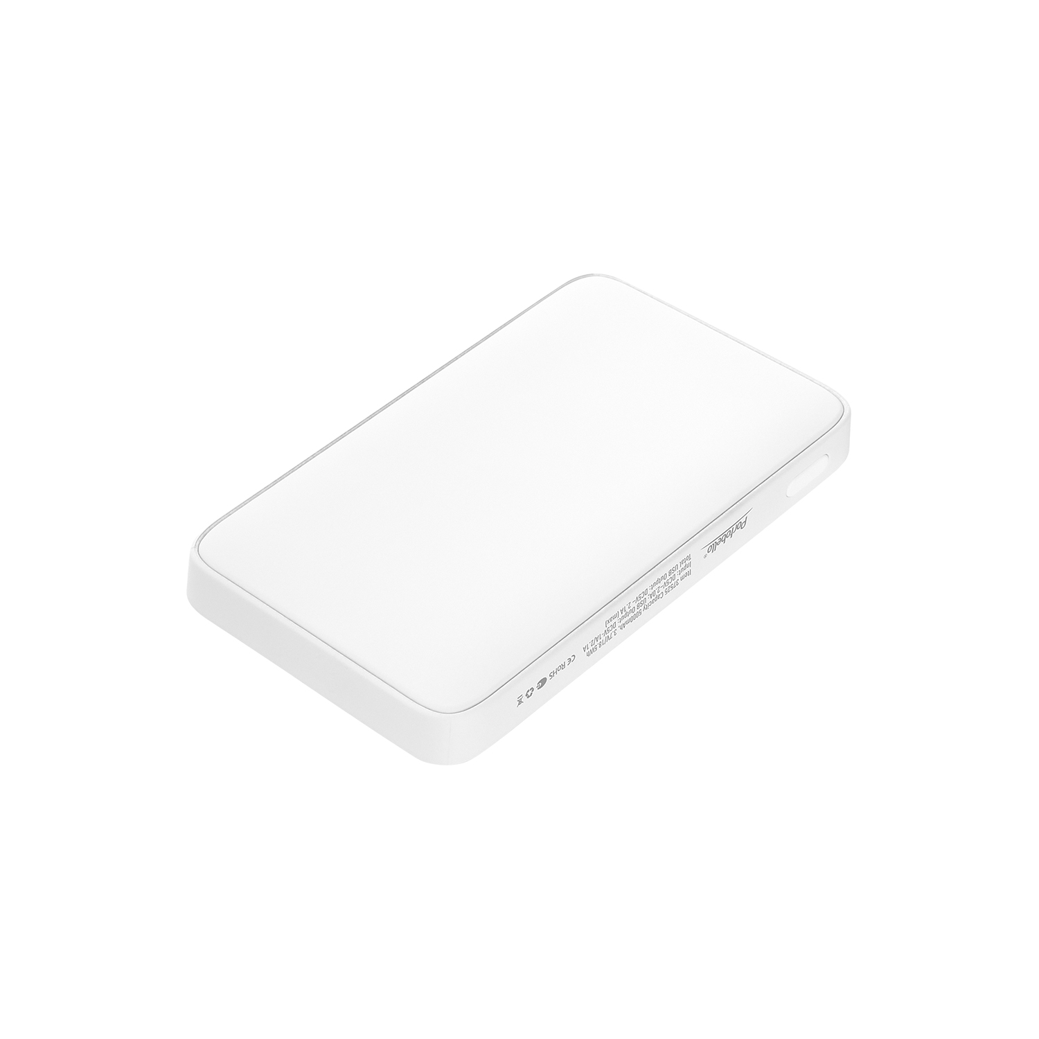 Внешний аккумулятор с подсветкой Анкор (Ancor) 5000 mAh, белый-1