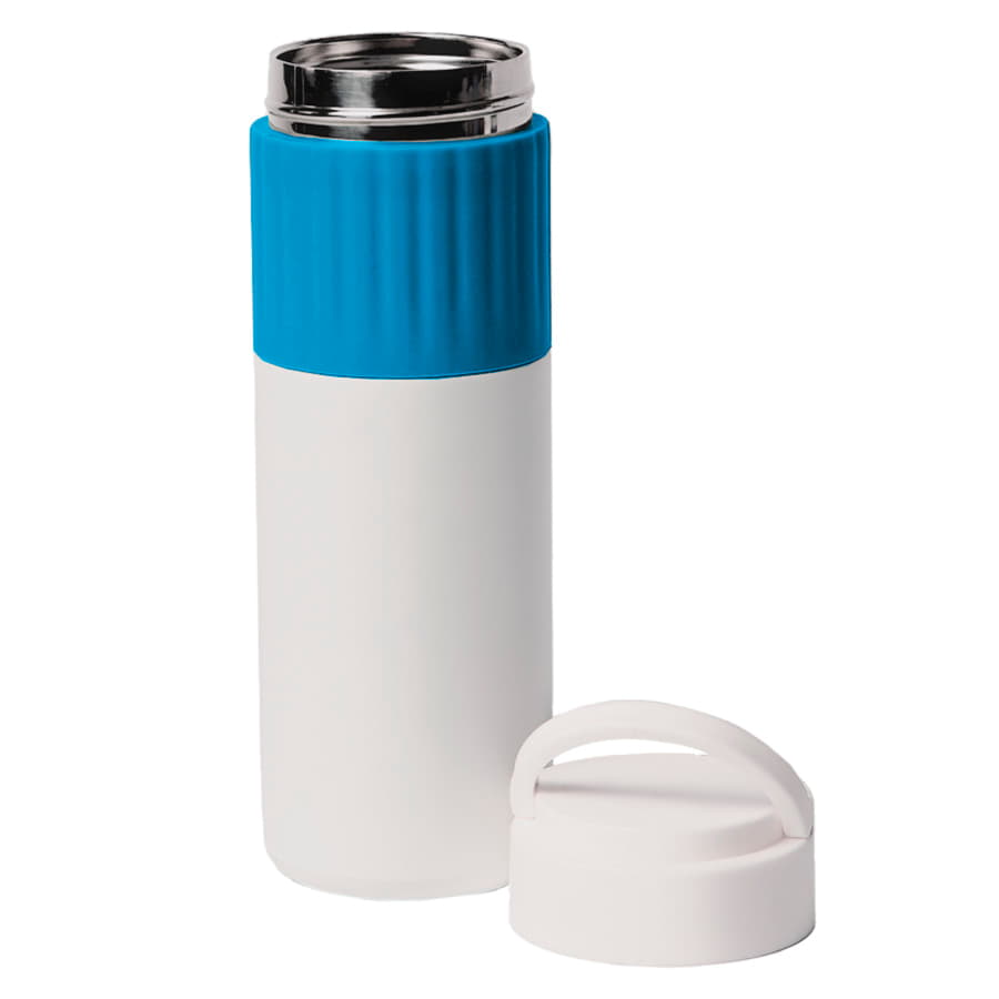Термос TURBO, 500 мл, белый, голубой-1