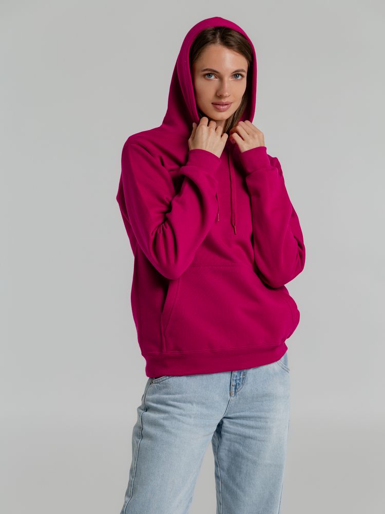 Толстовка с капюшоном Snake II ярко-розовая (фуксия)-3