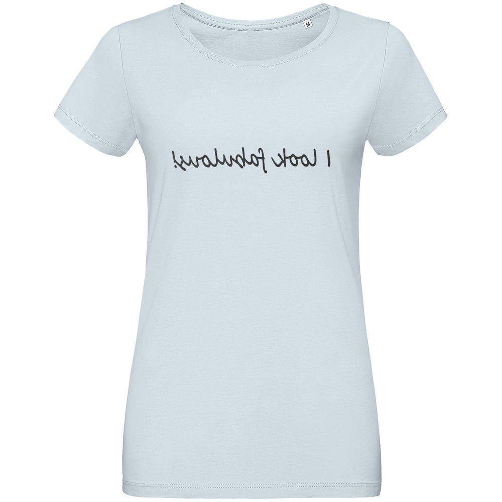 Футболка женская I Look Fabulous, голубая-1