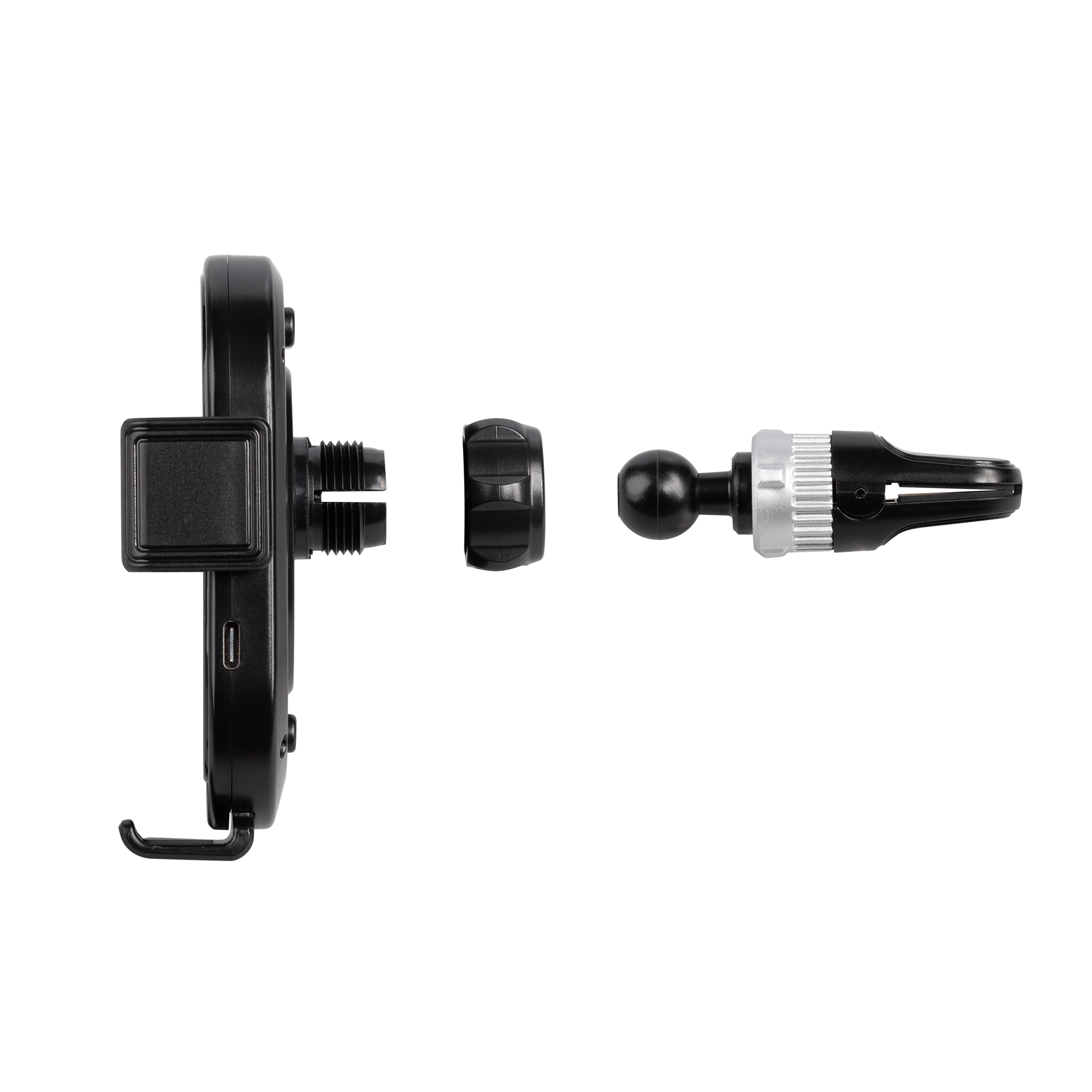 Автомобильное беспроводное (15W) зарядное устройство "Guide" с прозрачным корпусом-3