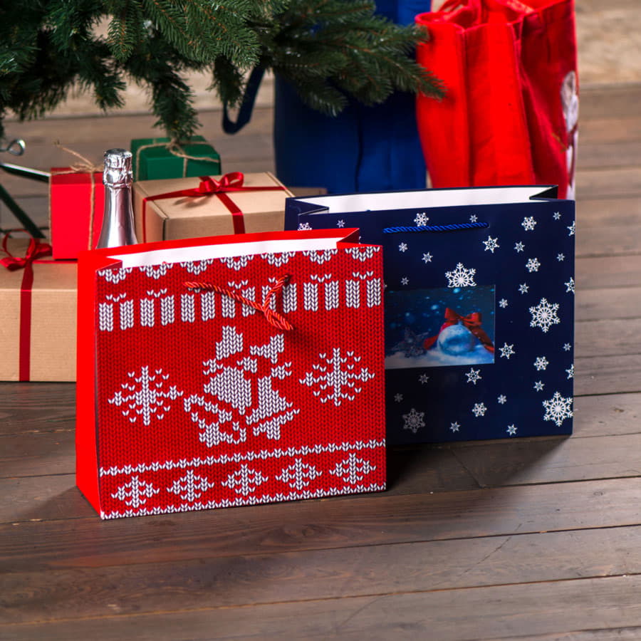 Пакет малый  RED WONDER размер 32 x 27 x 11 см, , красный-2