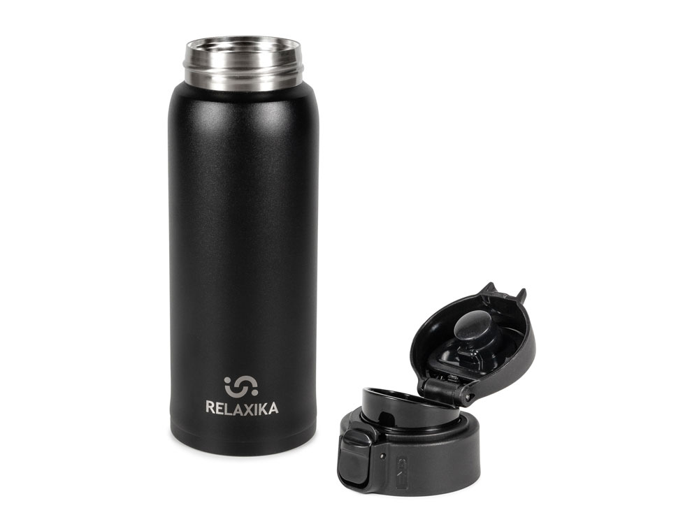 Термокружка Relaxika 701, 480 мл, черный-4