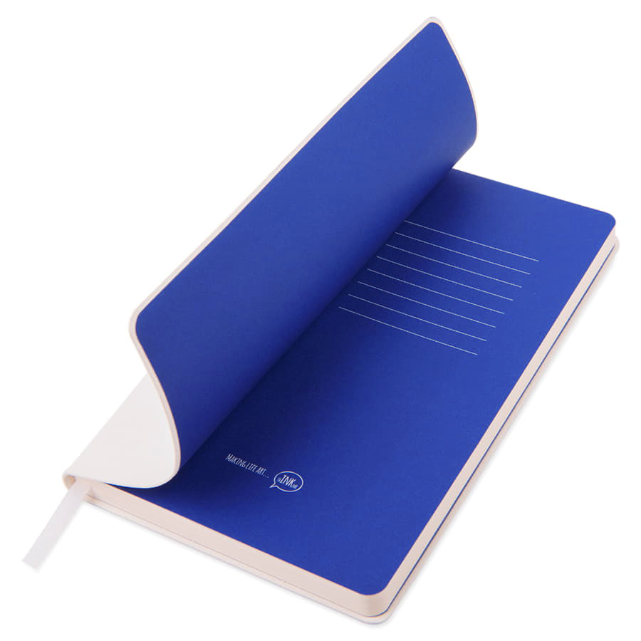 Набор подарочный ARTKITS: ежедневник, ручка, кружка с цветным дном, стружка, коробка, синий, синий-4