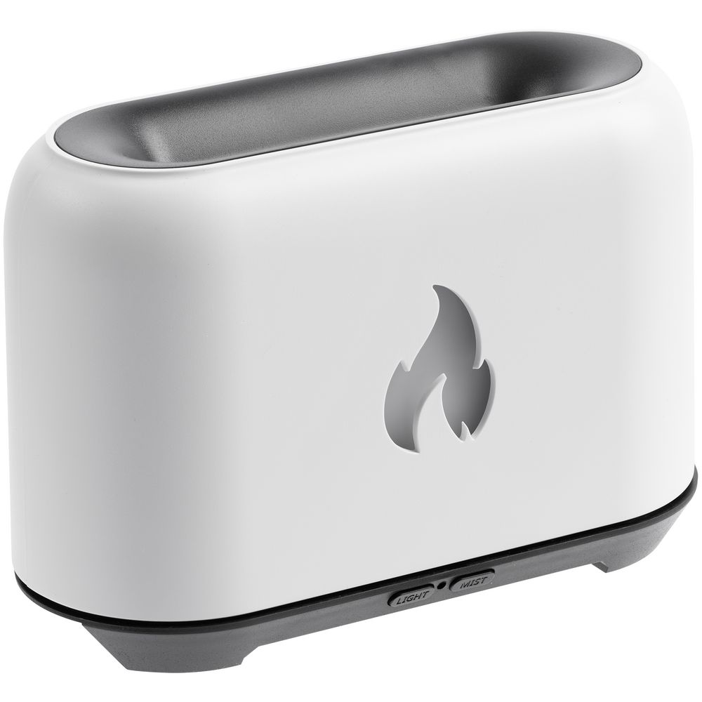 Увлажнитель-ароматизатор Fire Flick с имитацией пламени, белый-2