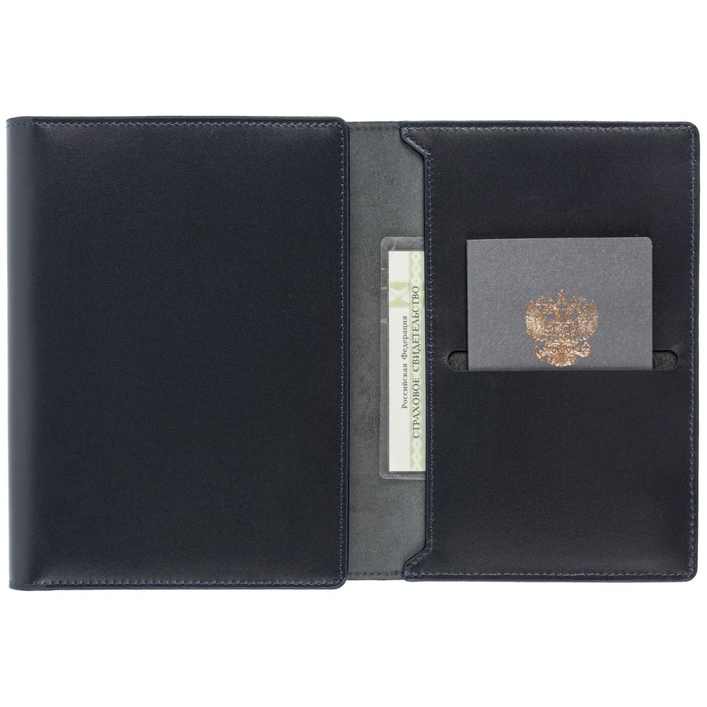 Ежедневник-портфолио Napoli, недатированный, синий-2