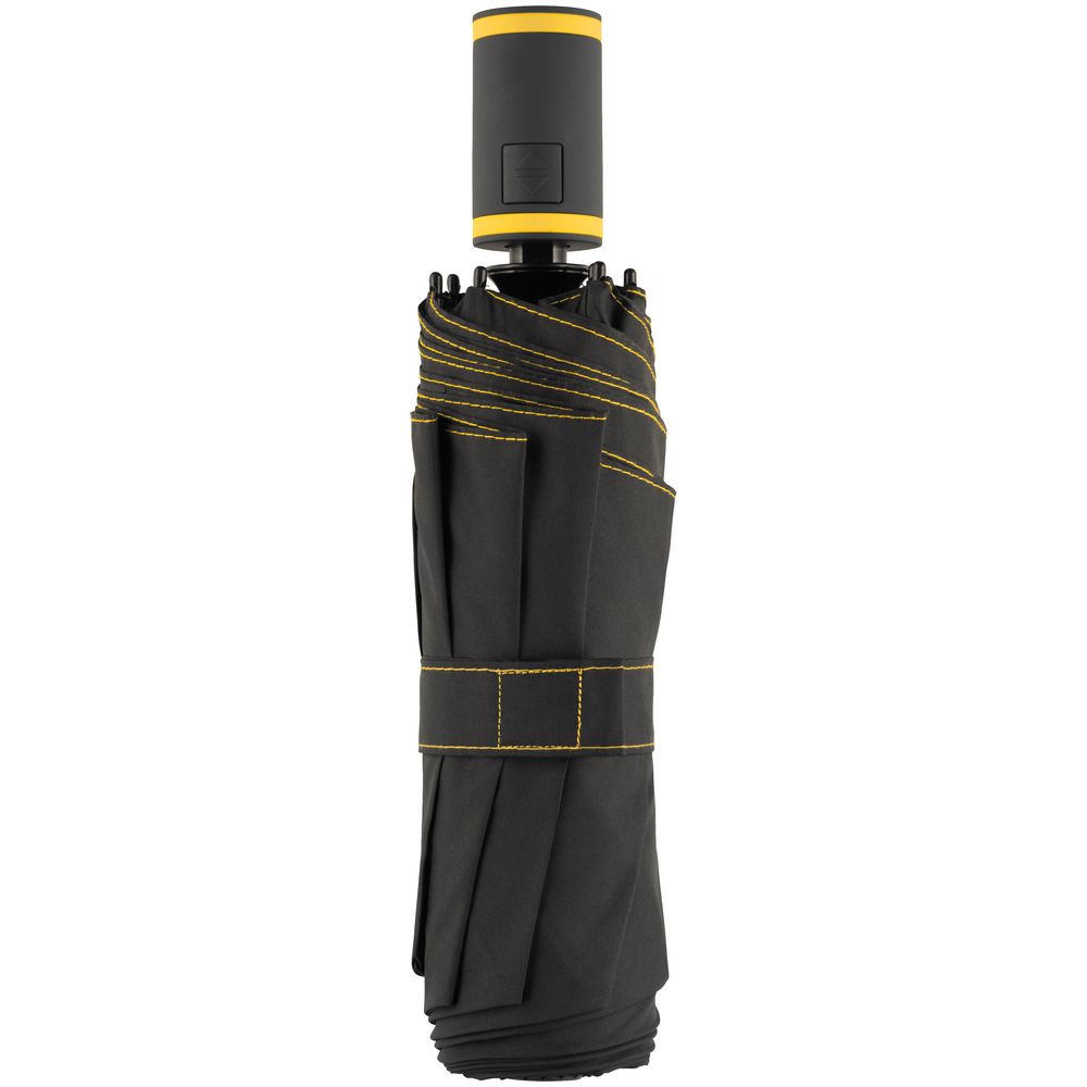 Зонт складной AOC Mini с цветными спицами, желтый-2