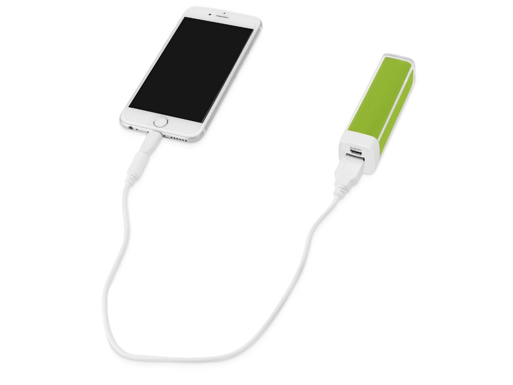 Портативное зарядное устройство Ангра, 2200 mAh, зеленое яблоко-1