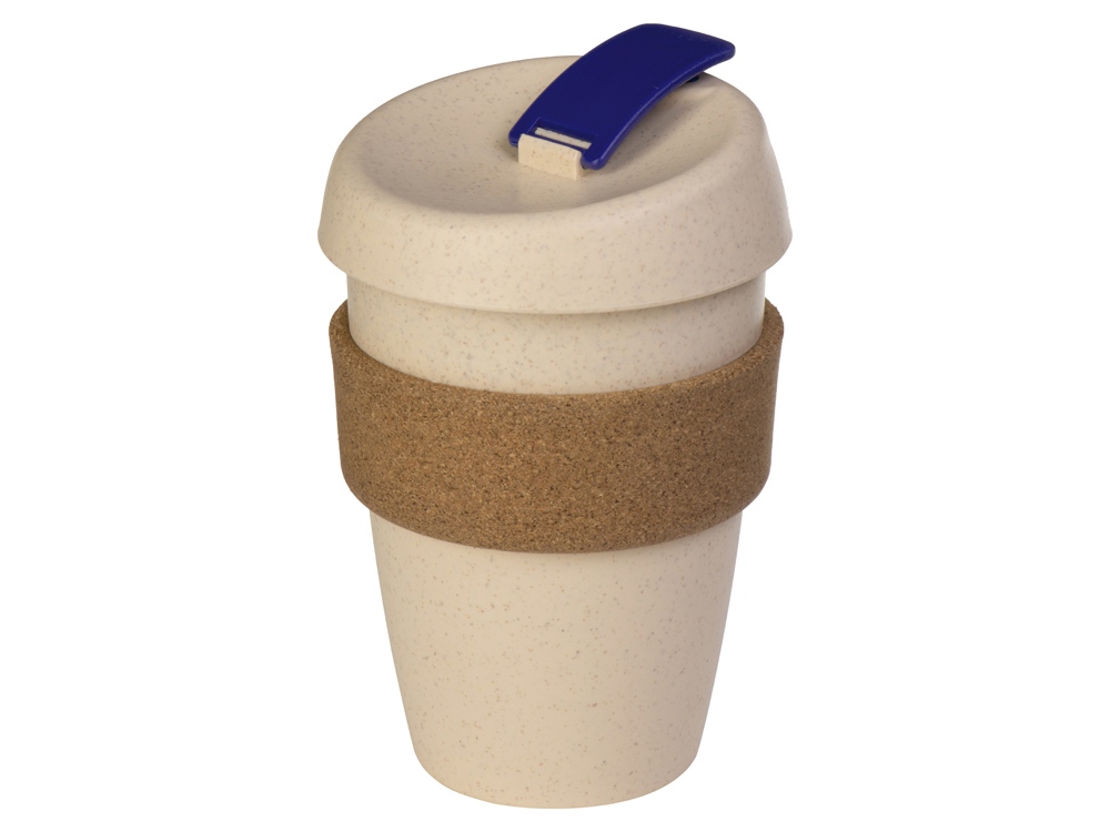 Стакан из пшеничного волокна с двойными стенками Pino, синий-1