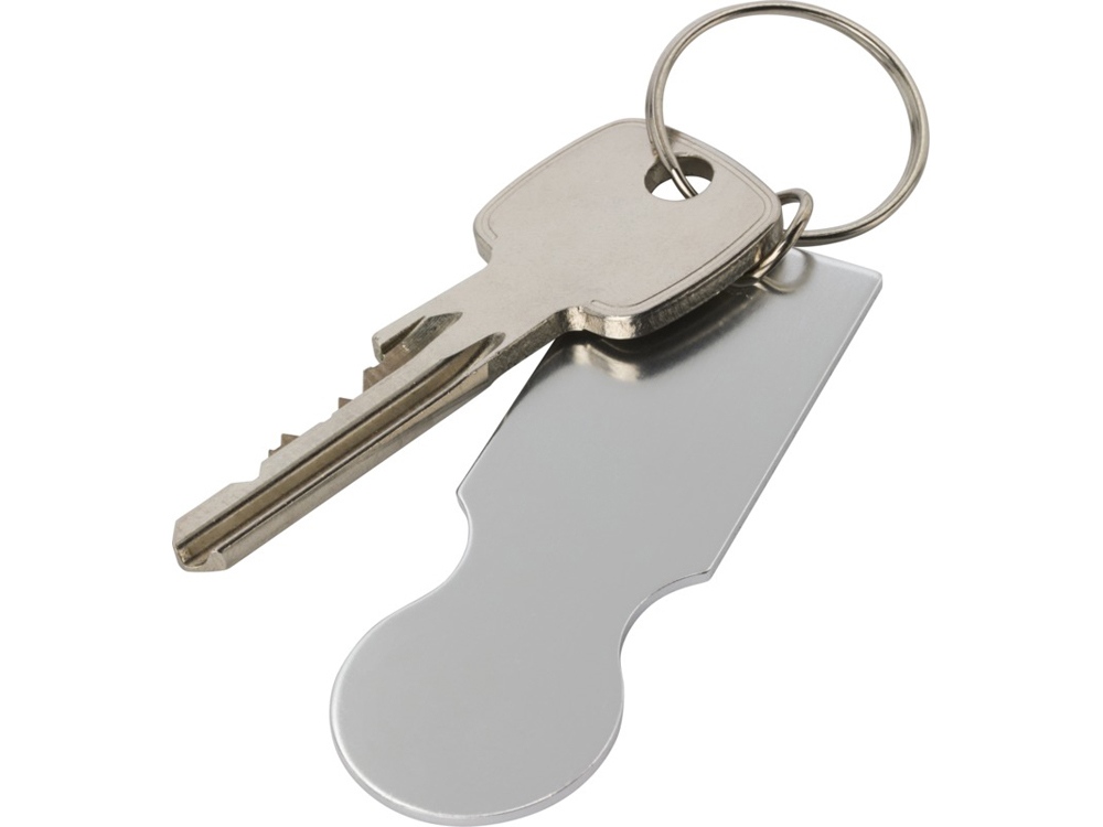 Rhea брелок в виде корзины для покупок, серебряный-3