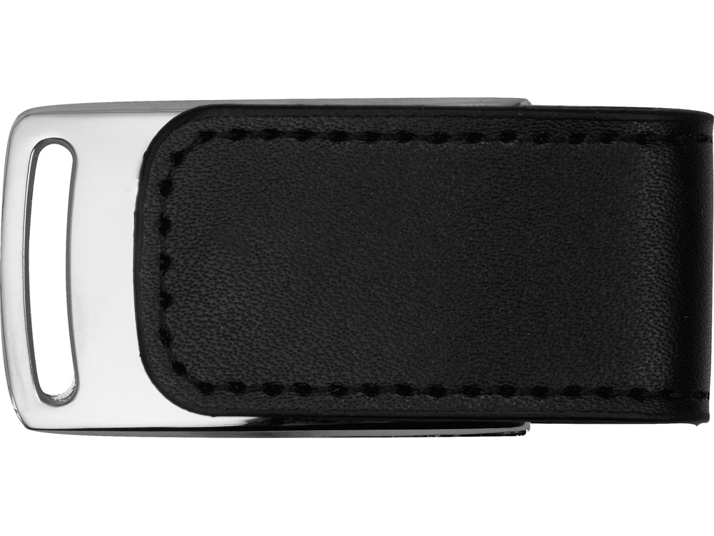 Флеш-карта USB 2.0 16 Gb с магнитным замком Vigo, черный/серебристый-2