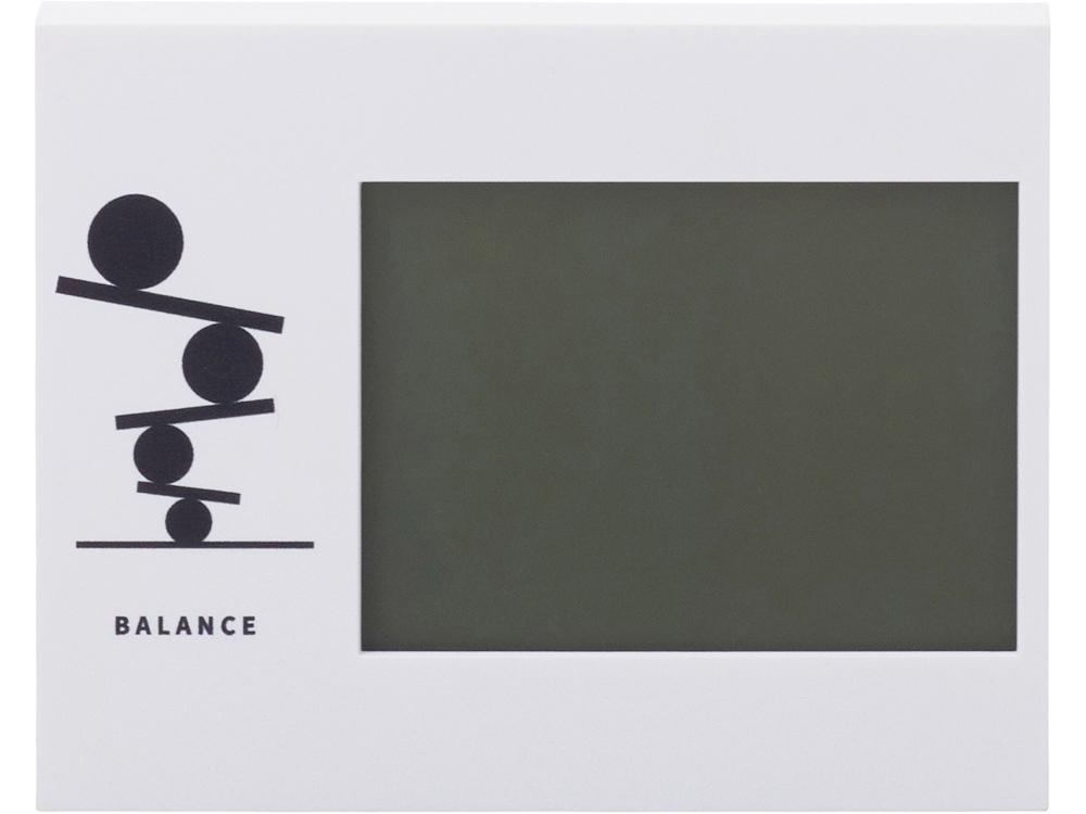 Настольные электронные мультифункциональные часы Rotatio с подсветкой, белый (уф печать)-1