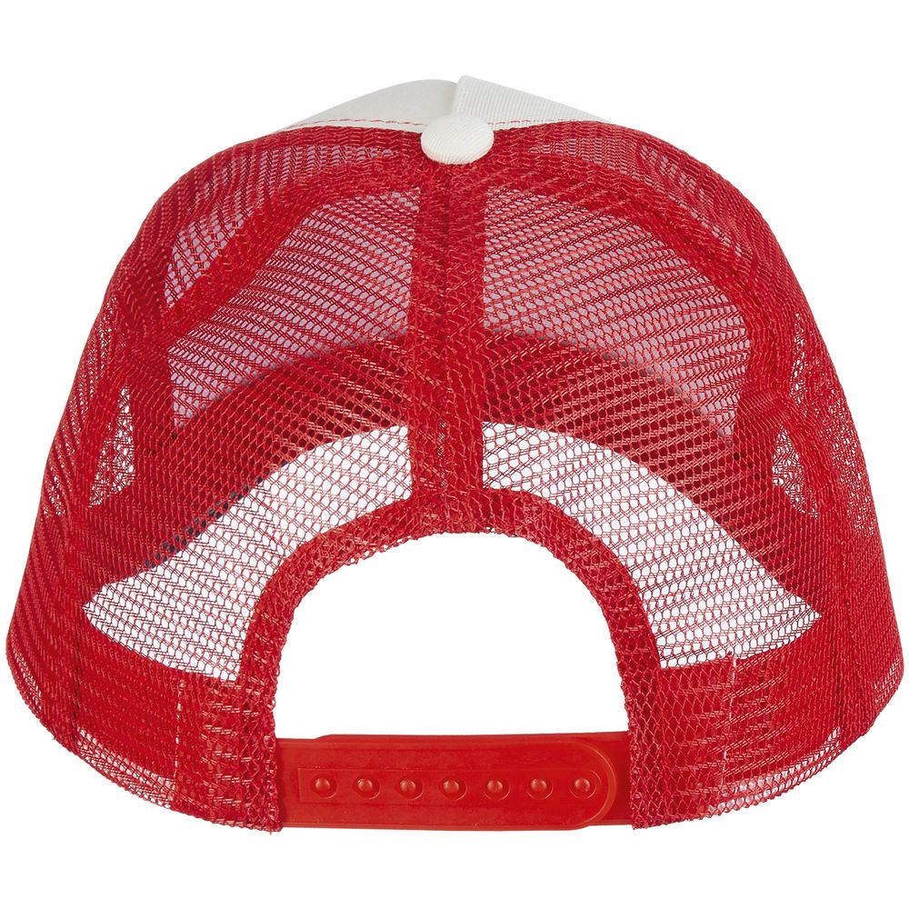 Бейсболка Blink, молочная с красным-2