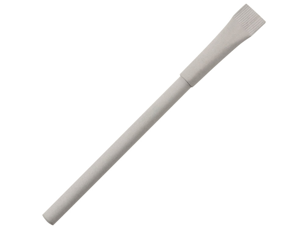 Ручка картонная с колпачком Recycled, светло-серый-0