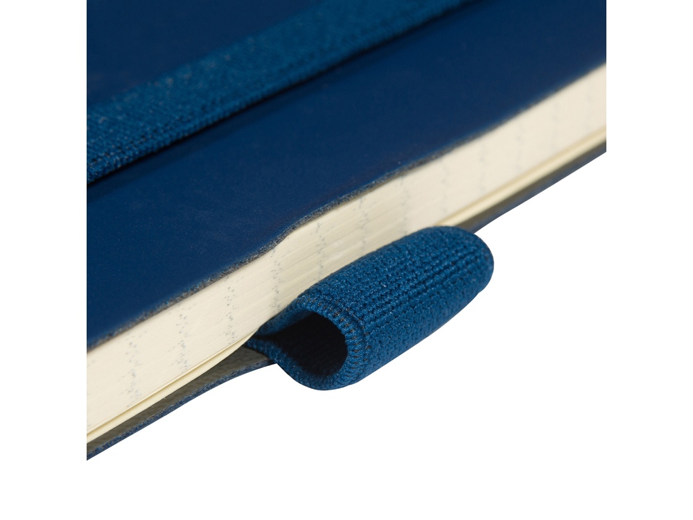 Блокнот А5  City Flex на резинке, синий-4